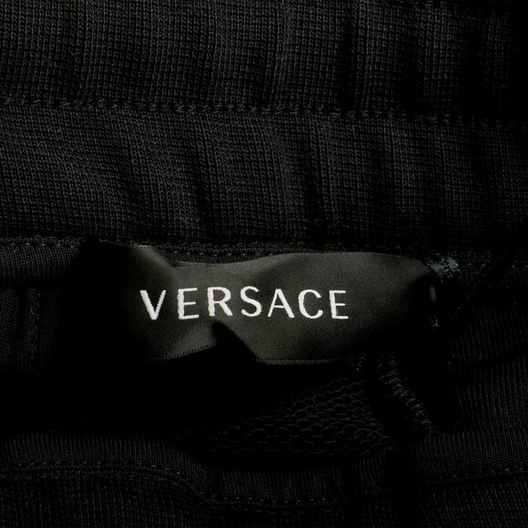 Versace Men's Black & White Logo Medusa Head Sweat Track Pants US L IT 52 - Picture 6 of 6